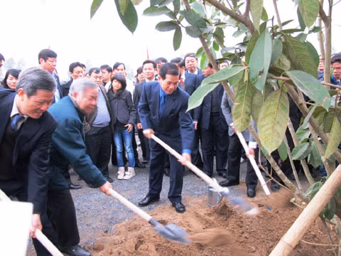  Chủ tịch nước Nguyễn Minh Triết tại lễ phát động Tết trồng cây