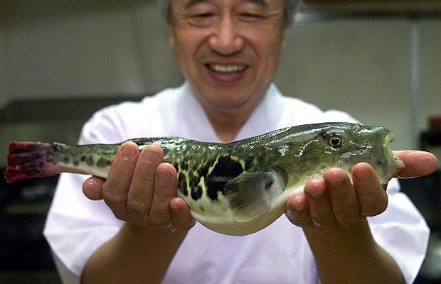 Fugu – Japan Certainly not as repugnant as some of the other dishes on our menu, fugu – or puffer fish – has nevertheless become a notorious delicacy thanks to the fact that eating it can be fatal unless it is properly prepared. The fish’s liver, ovaries and skin contains large amounts of the poison tetrodotoxin and there is no known antidote. 