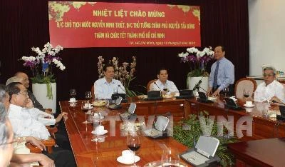 Chủ tịch nước và Thủ tướng thăm và chúc Tết TP Hồ Chí Minh