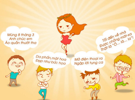 Ngày 8/3: Những lời chúc hài hước nhất - Ảnh 1 Ngay 8/3: Nhung loi chuc hai huoc nhat - Anh 1