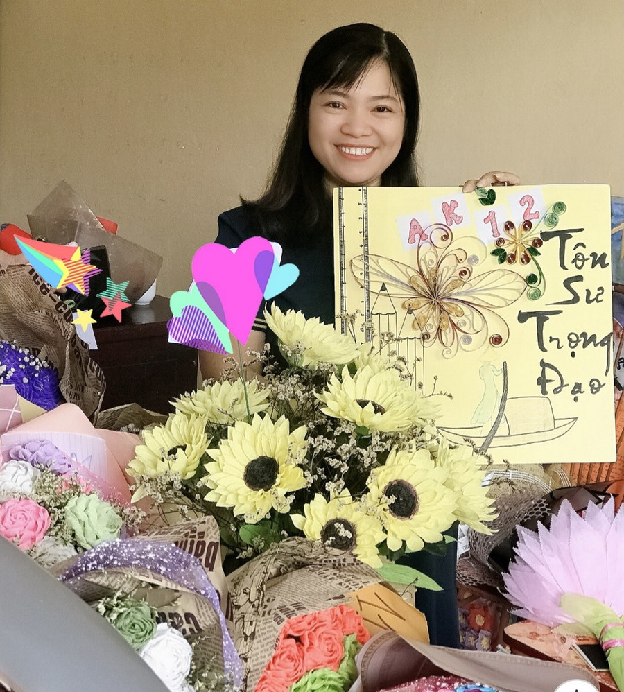 Cô Dương Thị Thanh Tâm luôn được học trò yêu quý