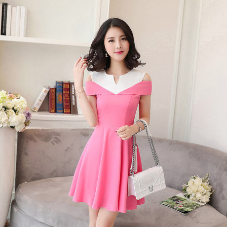 Chỉ với 200 nghìn đồng sắm ngay những mẫu váy xòe màu hồng dễ thương hot nhất hè 2017 - Ảnh 2 Chi voi 200 nghin dong sam ngay nhung mau vay xoe mau hong de thuong hot nhat he 2017 - Anh 2