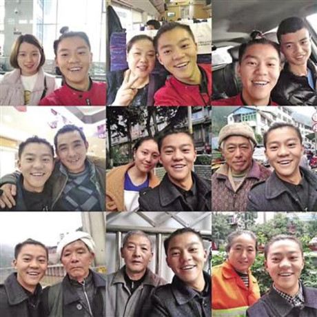 Mơ thành diễn viên, thanh niên chụp selfie với 3.000 người lạ - Ảnh 1 Mo thanh dien vien, thanh nien chup selfie voi 3.000 nguoi la - Anh 1