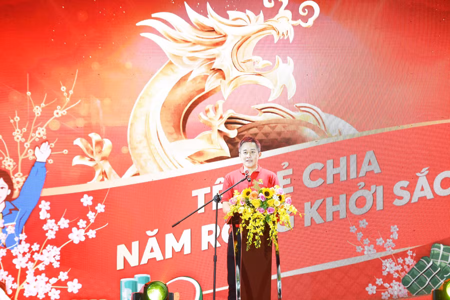 Ông Lester Tan - Tổng Giám đốc Tổng Công ty Cổ phần Bia - Rượu - Nước giải khát Sài Gòn phát biểu tại sự kiện.