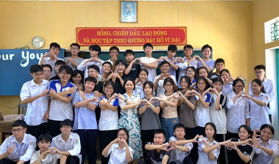 Hạnh phúc khi được là học sinh ngôi trường trên vùng quê NTM Trực Ninh.