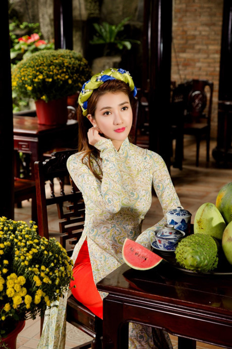 Hot girl Linh Napie e ấp đón xuân - Ảnh 7 Hot girl Linh Napie e ap don xuan - Anh 7