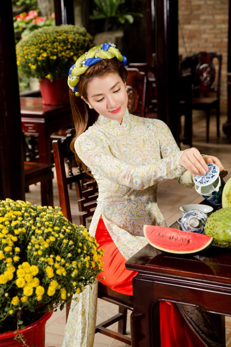 Hot girl Linh Napie e ấp đón xuân - Ảnh 9 Hot girl Linh Napie e ap don xuan - Anh 9