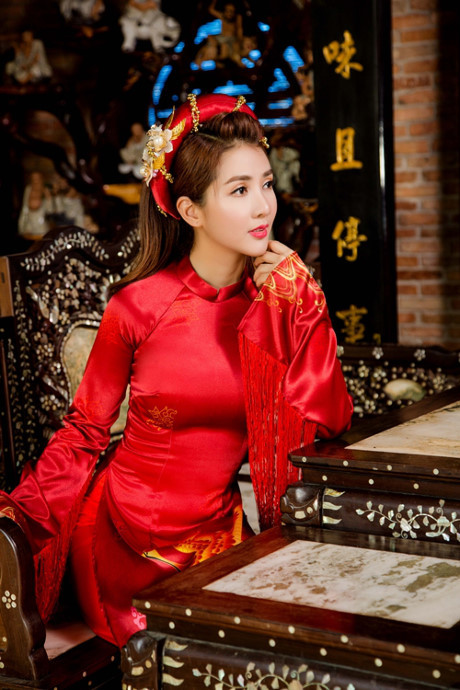 Hot girl Linh Napie e ấp đón xuân - Ảnh 4 Hot girl Linh Napie e ap don xuan - Anh 4