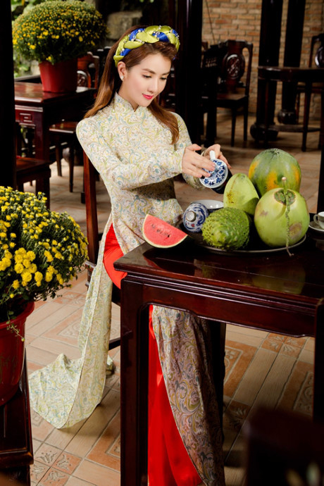 Hot girl Linh Napie e ấp đón xuân - Ảnh 6 Hot girl Linh Napie e ap don xuan - Anh 6