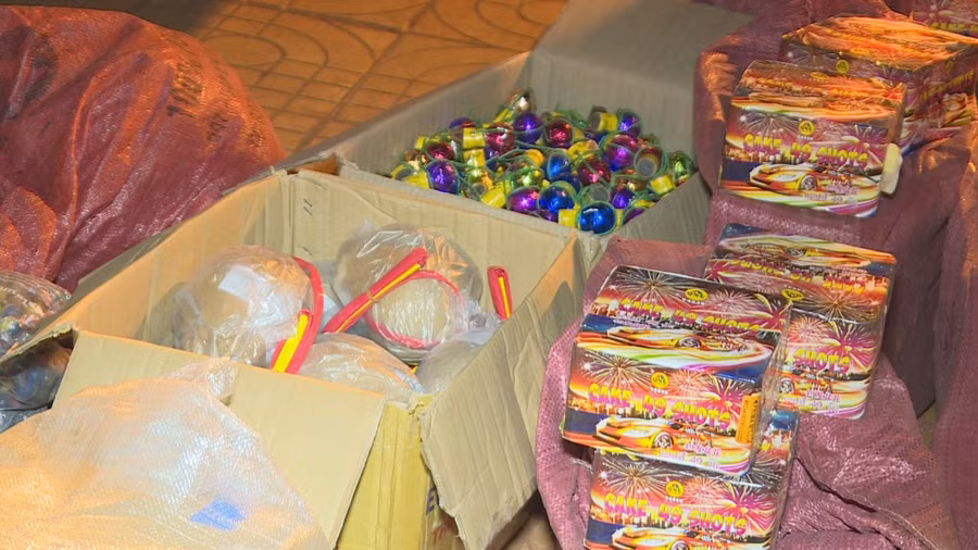 Số pháo cơ quan chức năng thu giữ được.