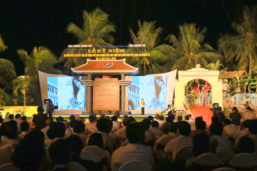 Chương trình nghệ thuật tái hiện thời kỳ đấu tranh thống nhất đất nước.