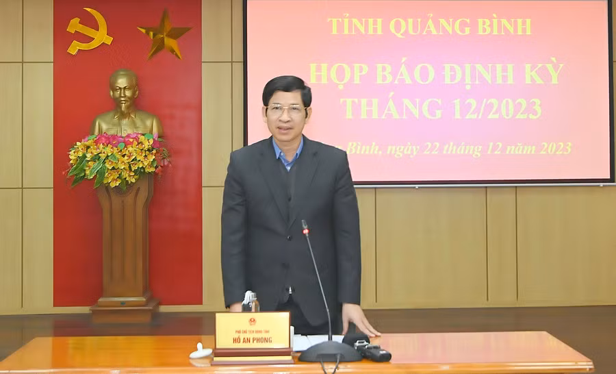 Trước khi được bổ nhiệm giữ chức Thứ trưởng Bộ Văn hóa, Thể thao và Du lịch, ông Hồ An Phong làm Phó Chủ tịch UBND tỉnh Quảng Bình, nhiệm kỳ 2021-2026. Ảnh: Hoàng An