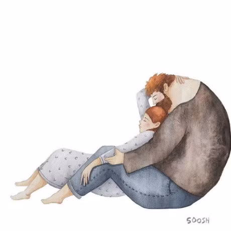 Xuc dong manh voi bo tranh cha va con gai - Anh 11