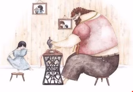 Xuc dong manh voi bo tranh cha va con gai - Anh 3