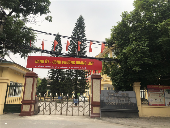 Trụ sở UBND phường Hoàng Liệt.