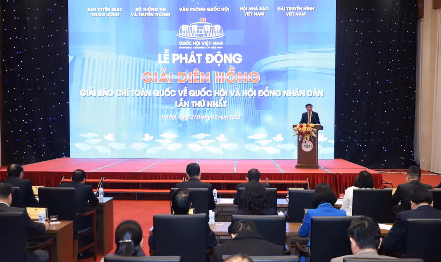 Toàn cảnh buổi Lễ phát động Giải Diên Hồng.