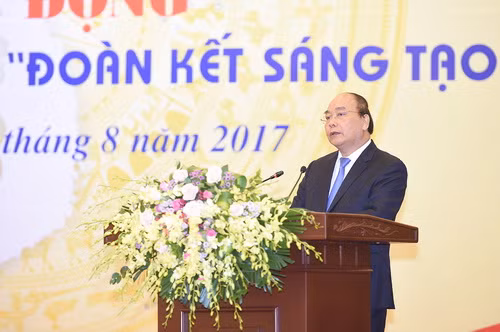 Thủ tướng Nguyễn Xuân Phúc phát biểu tại buổi lễ - Ảnh: VGP