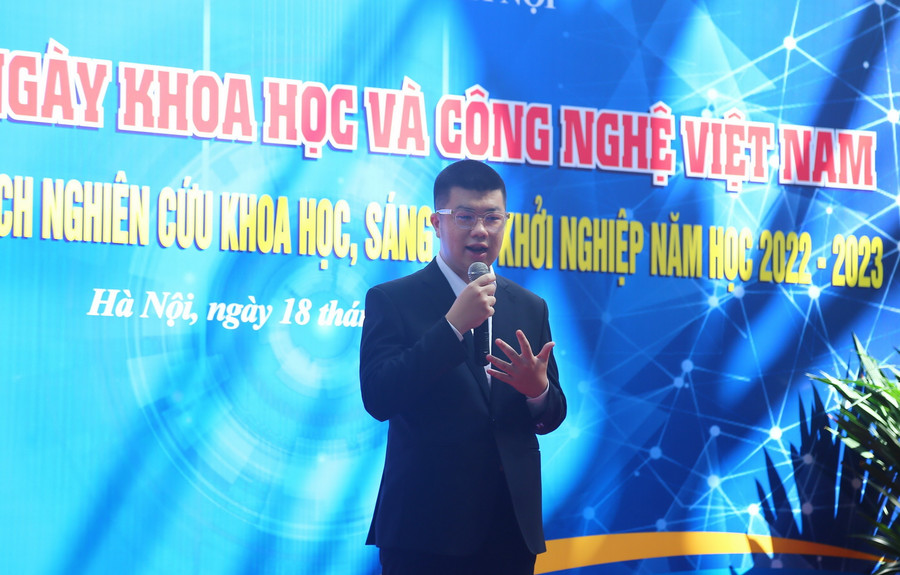 Sinh viên Đỗ Thành Đạt: NCKH là quá trình mỗi sinh viên tự hoàn thiện bản thân.