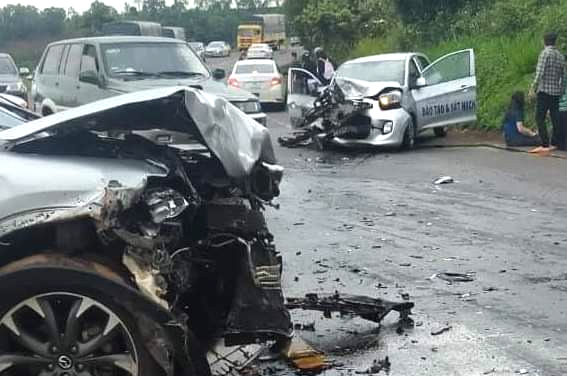 Hiện trường vụ tai nạn - Ảnh: CTV.