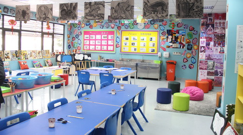 Bên trong một lớp học của Trường TH School Bên trong một lớp học của Trường TH School