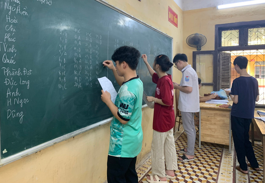 Luyện thi với đề trắc nghiệm với sự trợ giúp của giáo viên. Luyện thi với đề trắc nghiệm với sự trợ giúp của giáo viên.