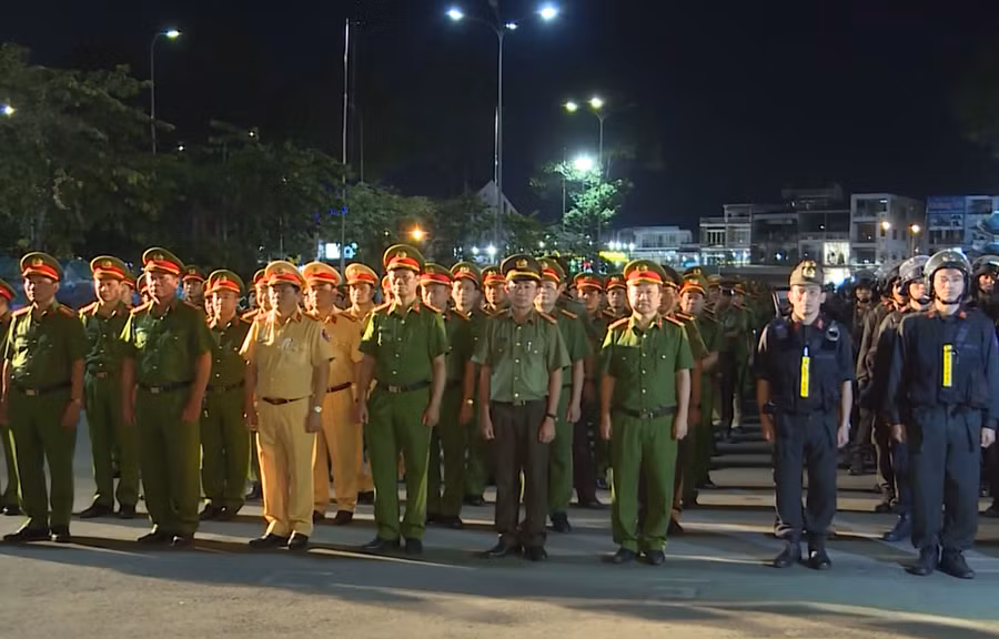 Công an Đồng Nai ra quân trấn áp tội phạm, giữ vững an ninh trật tự. 