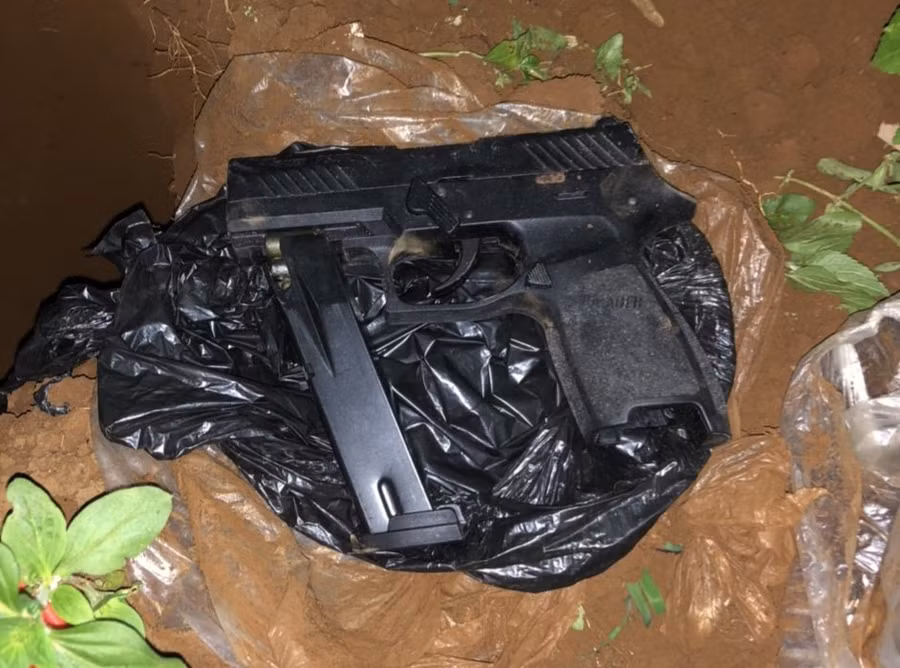 Khẩu súng Cường gây án (ảnh do Cơ quan Công an cung cấp)