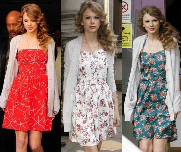 Thời trang váy hè của Taylor Swift