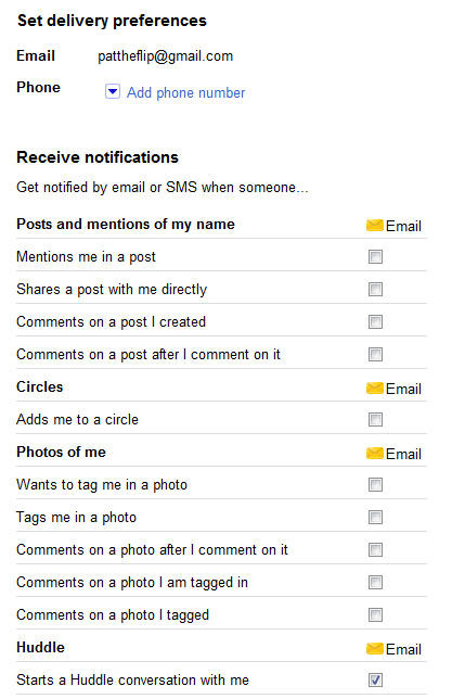Lựa chọn những kiểu thông tin cần thiết gửi tới email Lựa chọn những kiểu thông tin cần thiết gửi tới email
