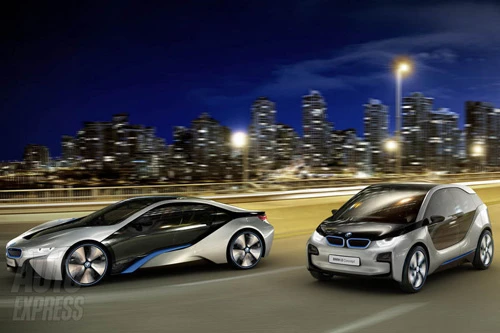 Lộ diện hình ảnh mới nhất mẫu i3 và i8 của BMW