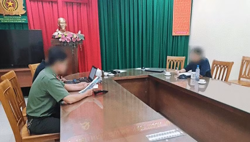 Cơ quan chức năng làm việc với 1 trong số các cá nhân có hành vi đăng thông tin sai sự thật về SCB và Tập đoàn An Đông.