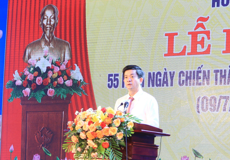 Ông Lê Quang Tùng - Bí thư Tỉnh ủy Quảng Trị nhấn mạnh sự phát triển của Hướng Hóa sau ngày giải phóng. Ông Lê Quang Tùng - Bí thư Tỉnh ủy Quảng Trị nhấn mạnh sự phát triển của Hướng Hóa sau ngày giải phóng.