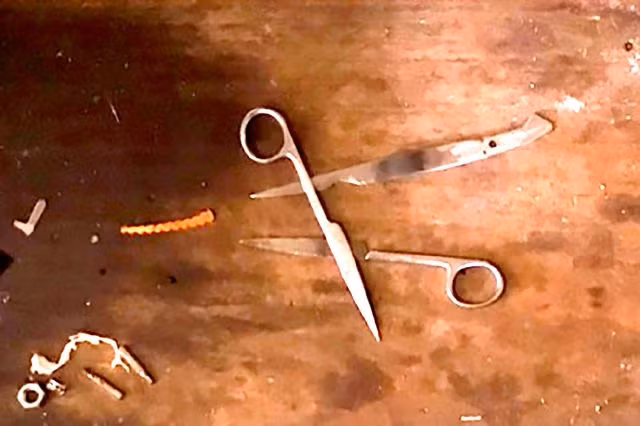 Hung khí 2 đối tượng sử dụng để gây án. Ảnh: Công an Bình Phước.