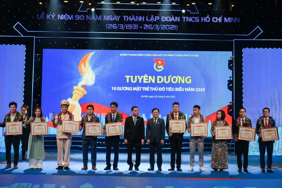 10 gương mặt trẻ tiêu biểu Thủ đô năm 2020.