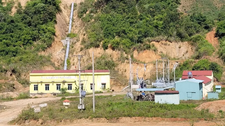 Nhà máy Thủy điện Đắk Psi 2 được xây dựng tại xã Tê Xăng.