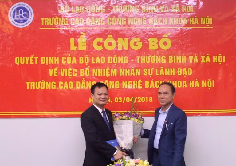 Trường Cao đẳng Công nghệ Bách khoa Hà Nội bổ nhiệm nhân sự chủ chốt ảnh 1