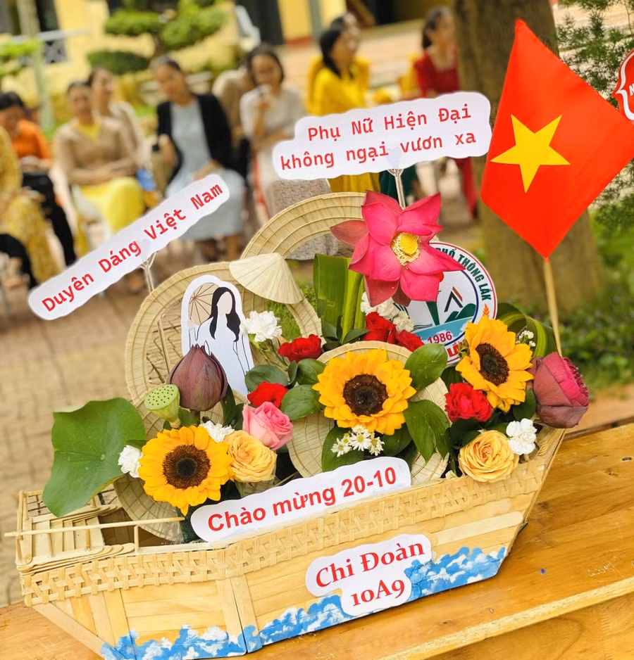 Một tác phẩm ấn tượng đến từ chi đoàn 10A9 - Ảnh: TT