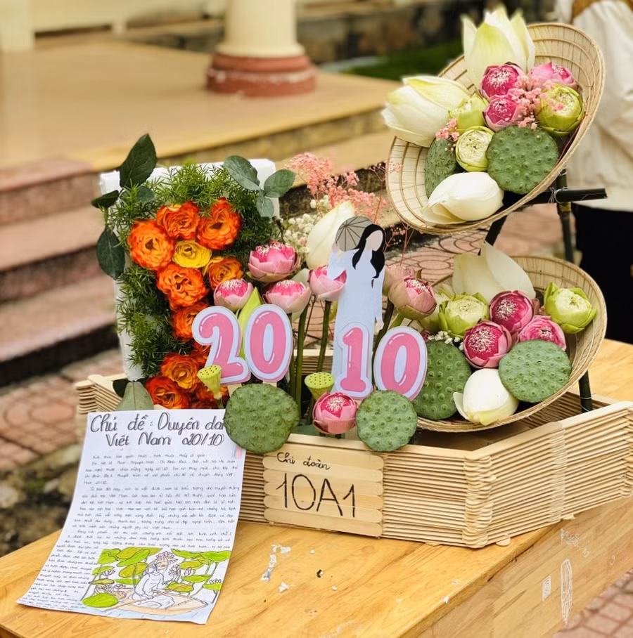 Một tác phẩm đến từ chi đoàn 10A1 - Ảnh: TT