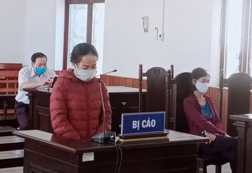 Bị cáo Nguyễn Thị Thảo tại phiên toà xét xử.