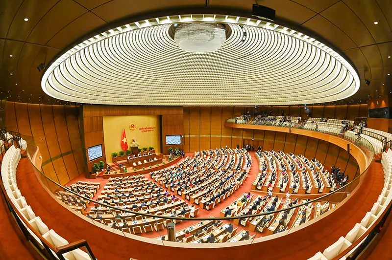 Ngày 20/5/2024, Kỳ họp thứ 7, Quốc hội khóa XV khai mạc trọng thể tại Nhà Quốc hội, Hà Nội. (Ảnh minh họa)