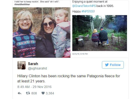 Bà Hillary Clinton được ca ngợi vì gìn giữ và mặc một chiếc áo khoác hơn 20 năm - Ảnh 7 Ba Hillary Clinton duoc ca ngoi vi gin giu va mac mot chiec ao khoac hon 20 nam - Anh 7