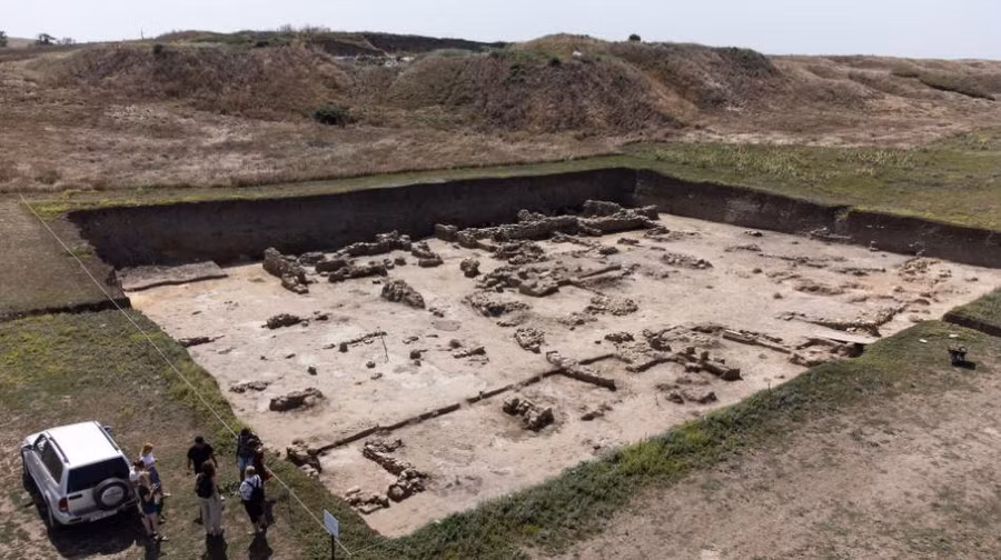 Cuộc khai quật được thực hiện ở thành cổ Phanagoria trên bán đảo Taman, giữa Biển Đen và Biển Azov. Ảnh: Oleg Deripaska Volnoe Delo Foundation.