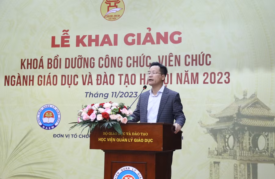 Ông Lê Đức Thuận - Trưởng phòng GD&amp;ĐT quận Ba Đình (Hà Nội).