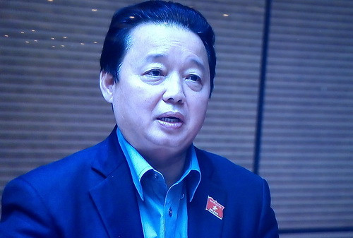 Bộ trưởng Trần Hồng Hà giải trình trước Quốc hội