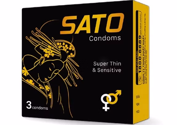 Bao cao su Sato có độ mỏng chỉ 0,049mm