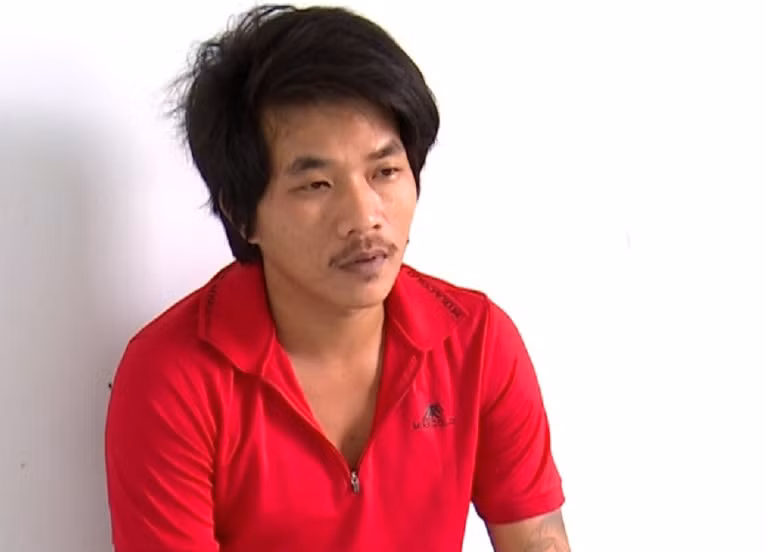 Võ Văn Tiến tại cơ quan chức năng.