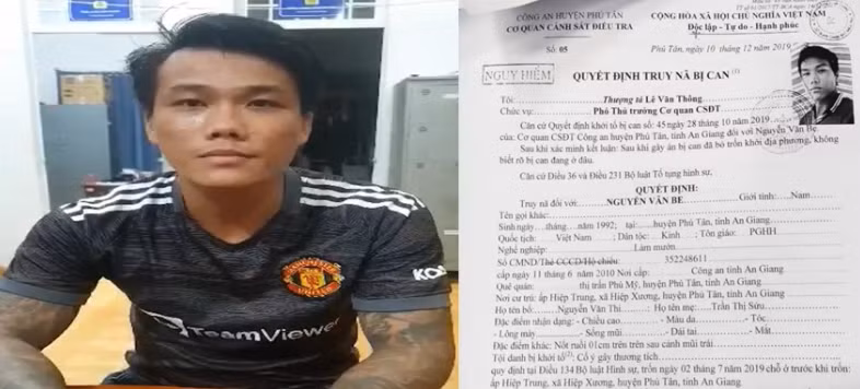 Đối tượng Nguyễn Văn Be.