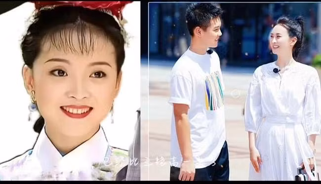 Vương Diễm và con trai.