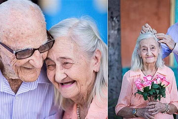 Ngắm bộ ảnh đẹp về tình yêu của cặp ông cụ bà lão