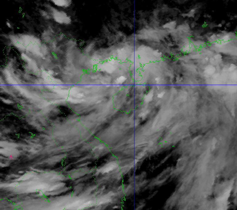 Hình ảnh mây vệ tinh cơn bão số 2. Hình ảnh mây vệ tinh cơn bão số 2.